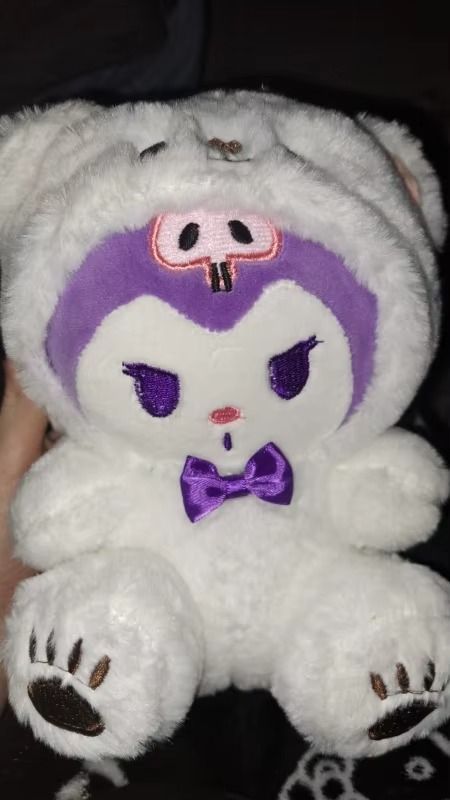 WHITE PURPLE POLAR PLUSH product image (2)
