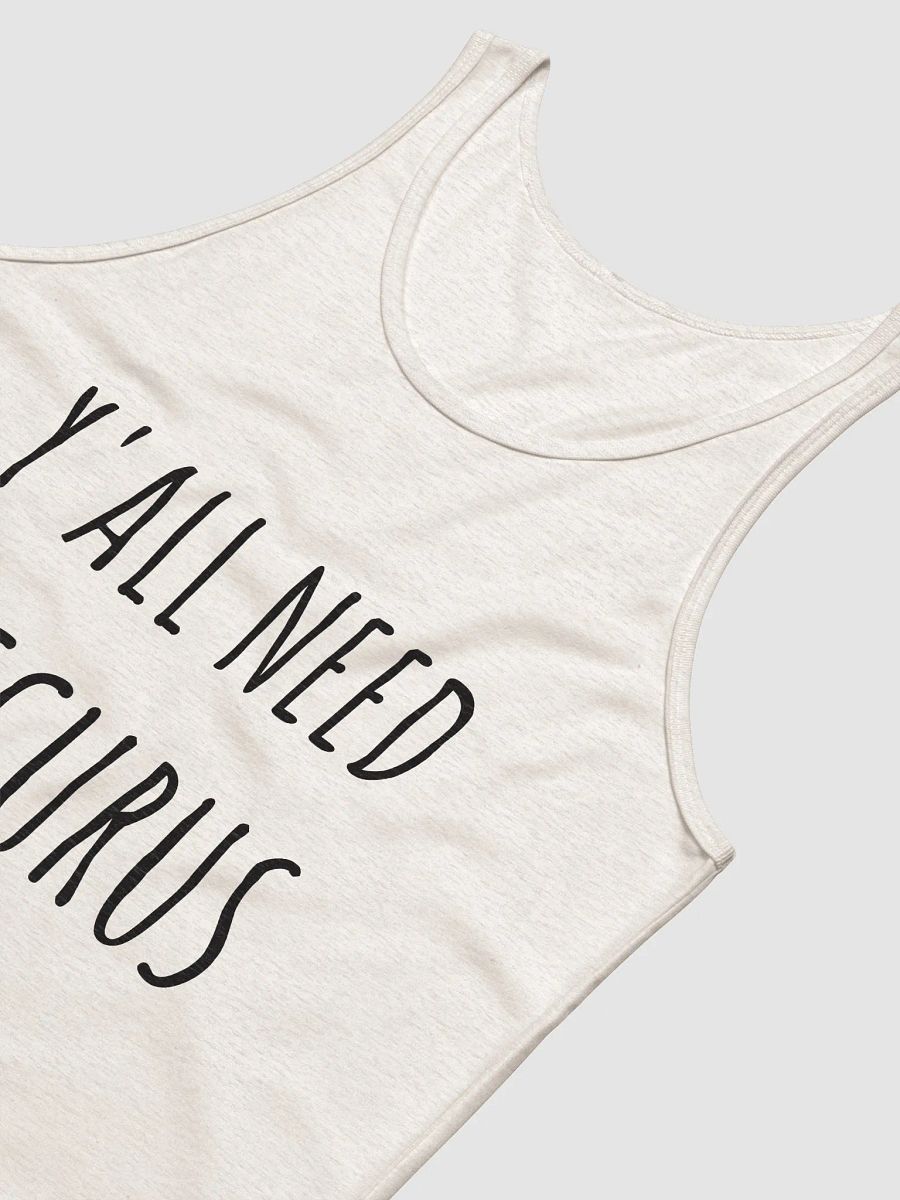 Y'all Need Epicurus BLACK (Bella+Canvas Jersey Tank) product image (14)