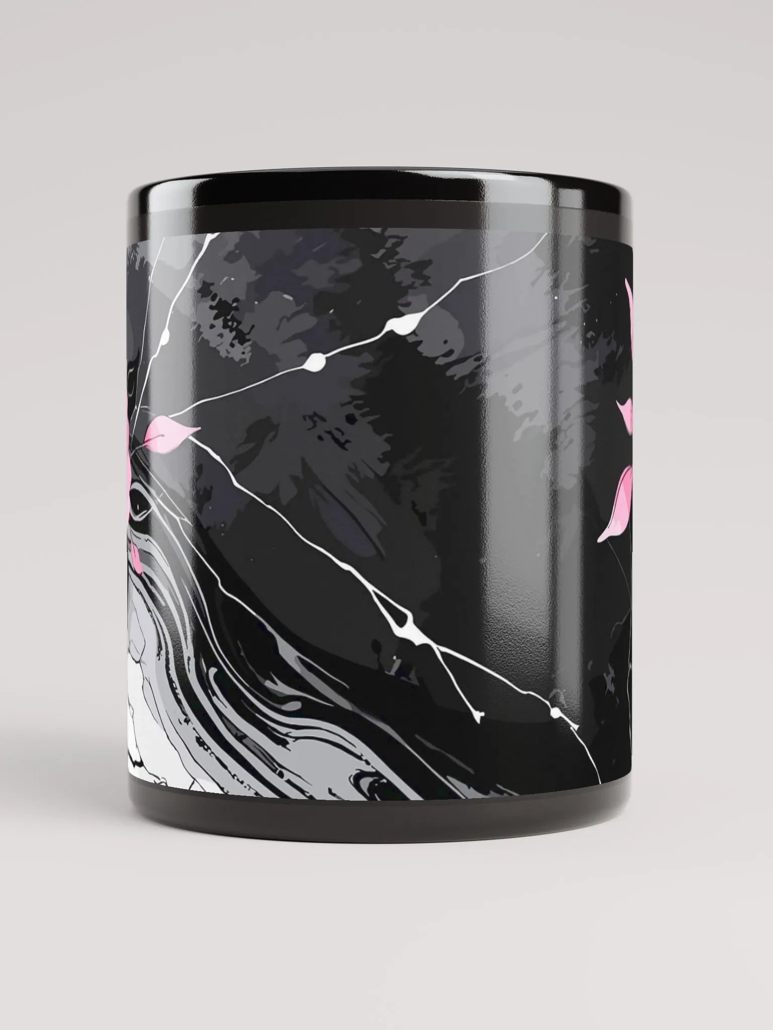 Pink Floral Elegance Marble Mug product image (2)