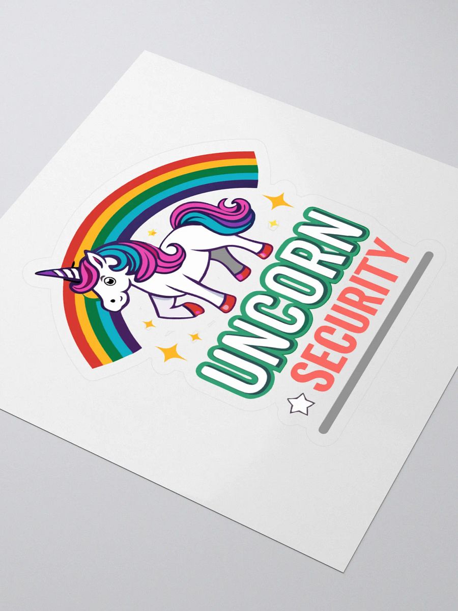 Unicorn Security Kiss Cut Stickers product image (3)