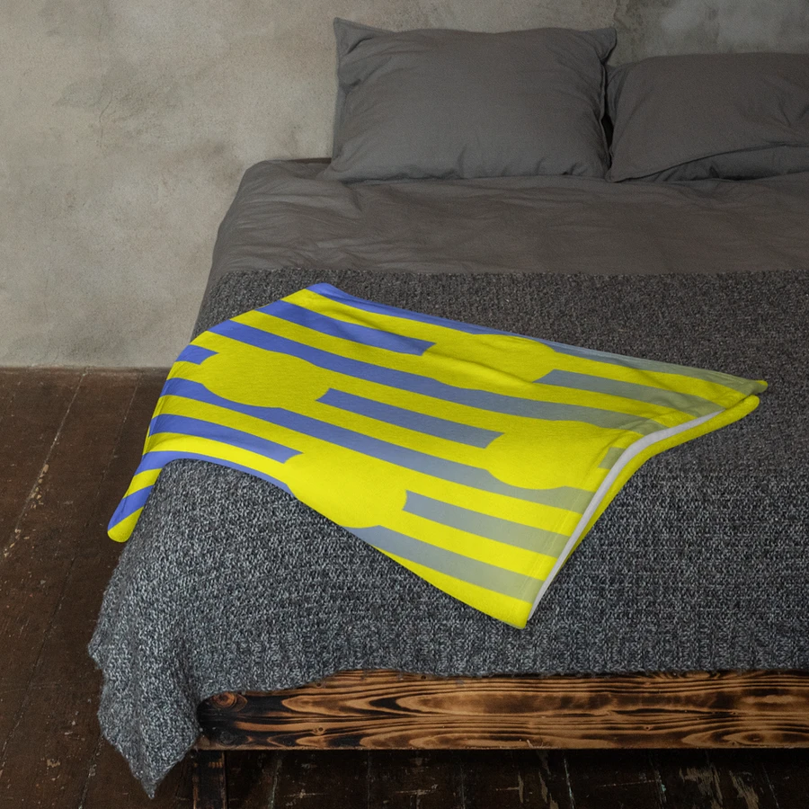 Yellow Polkadots and Stripes Throw Blanket product image (23)