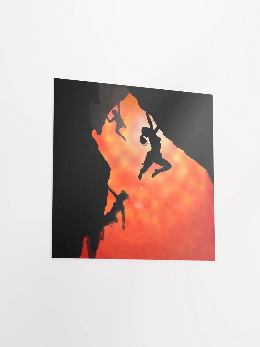 Rock climbing in the sun poster product image (14)
