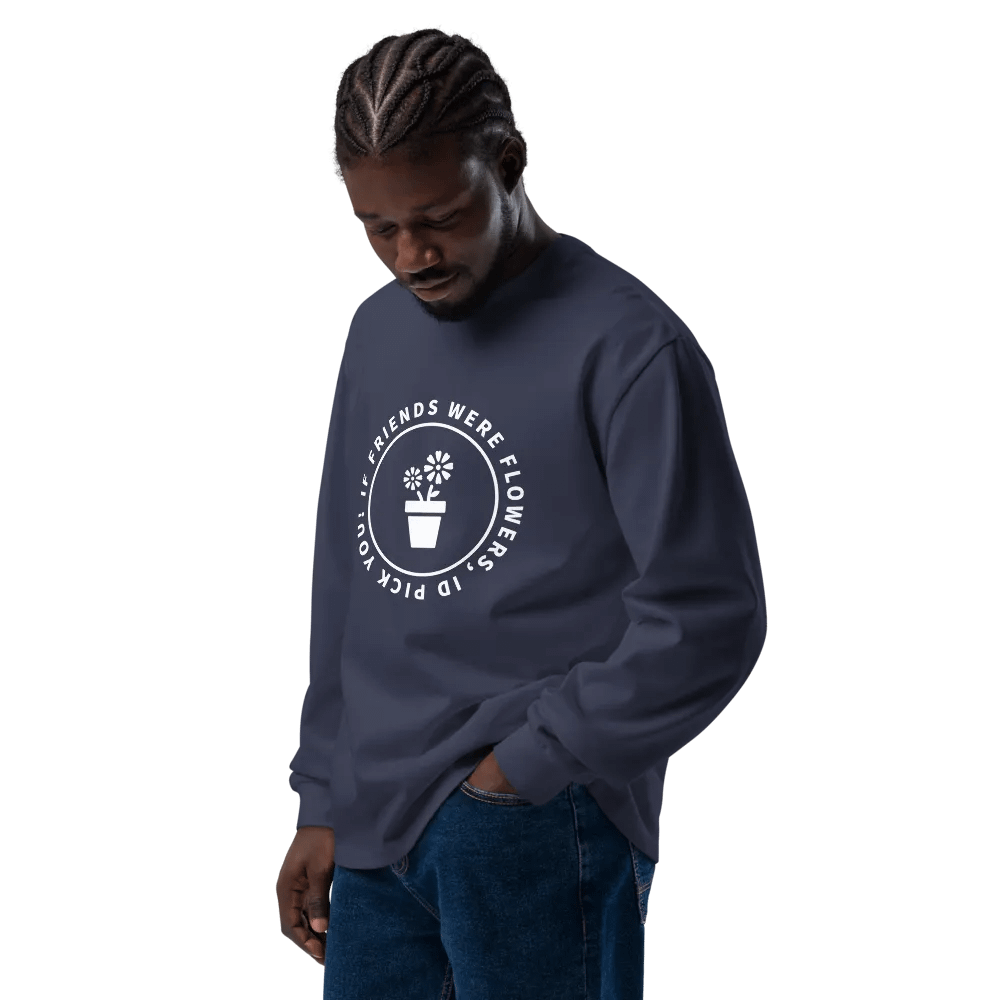 Unisex Premium Heavyweight Long Sleeve If Friends Were Flowers product image (10)