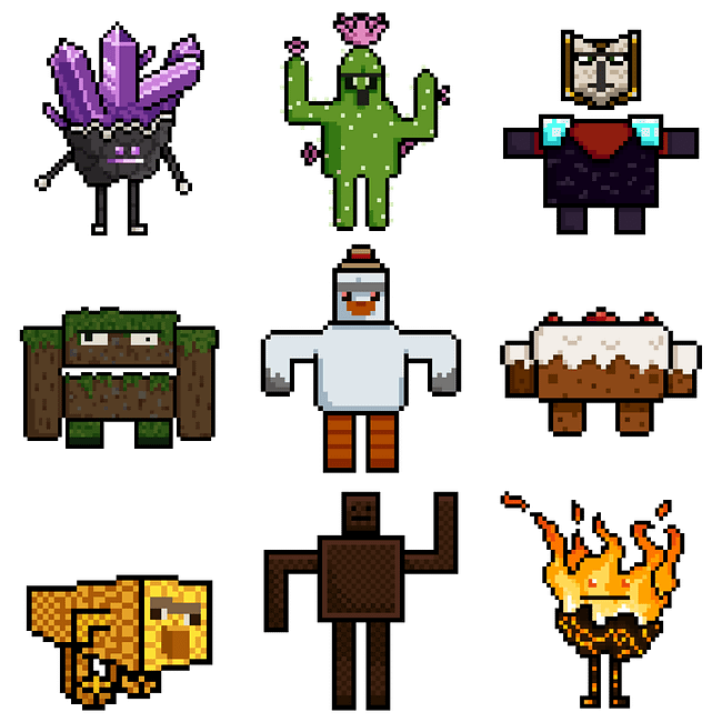 Nine Epic Golems