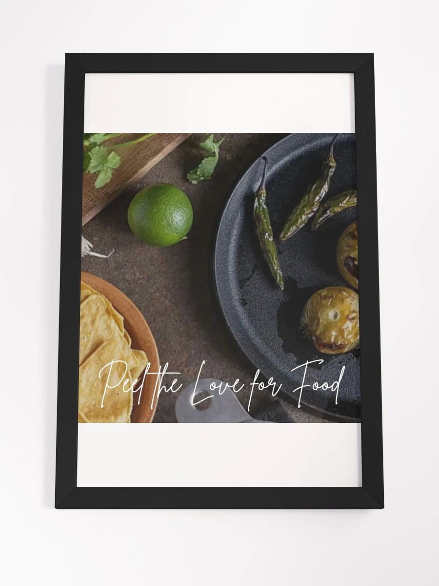 Wall Art Love for Food Framed High-Quality Matte Poster (in) product image (4)