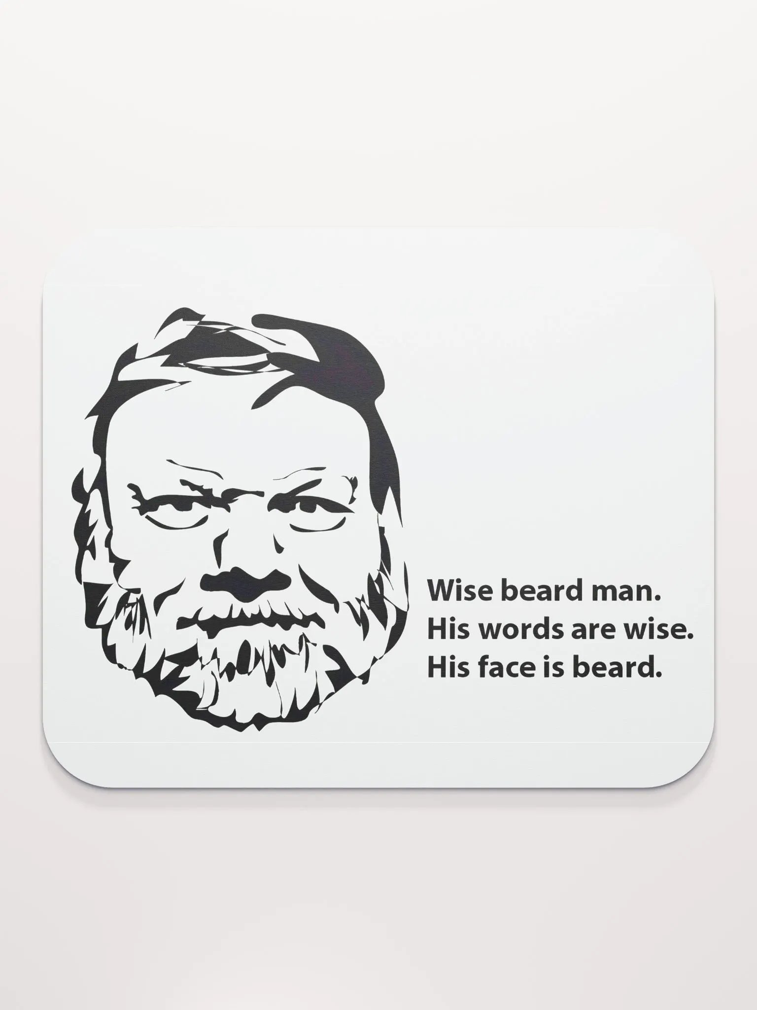 Wise Beard Man Mouse Pad product image (2)