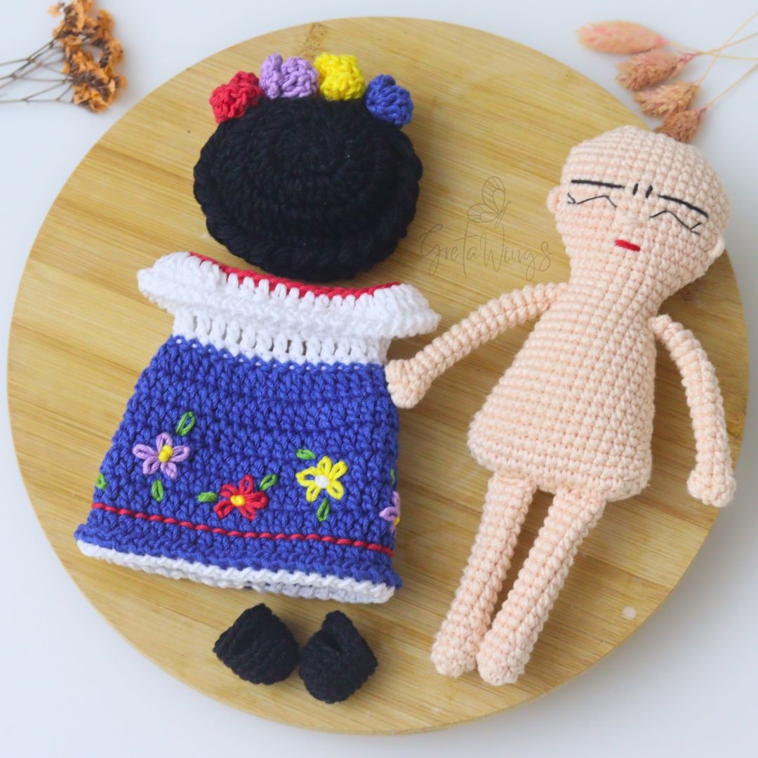 Amigurumi Cute Frida PDF Pattern: Exclusive Design to Knit Your Ideal Frida (Digital Download) product image (5)