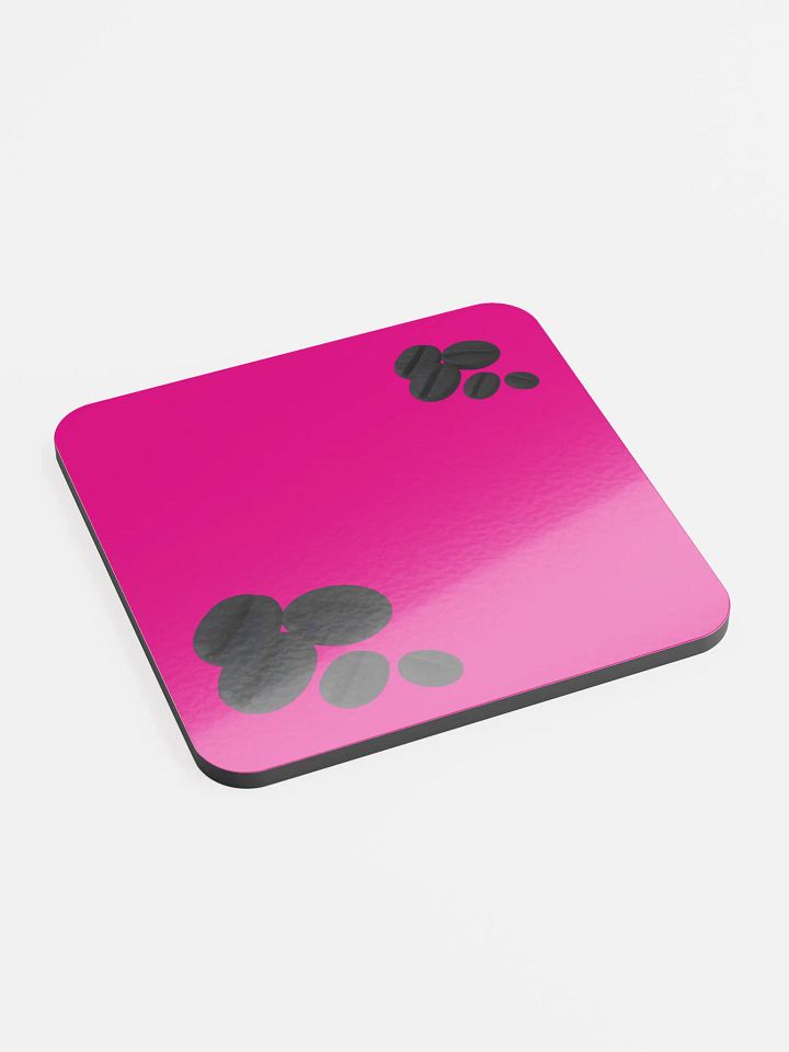 Magenta Black Coffee Beans Coaster product image (2)