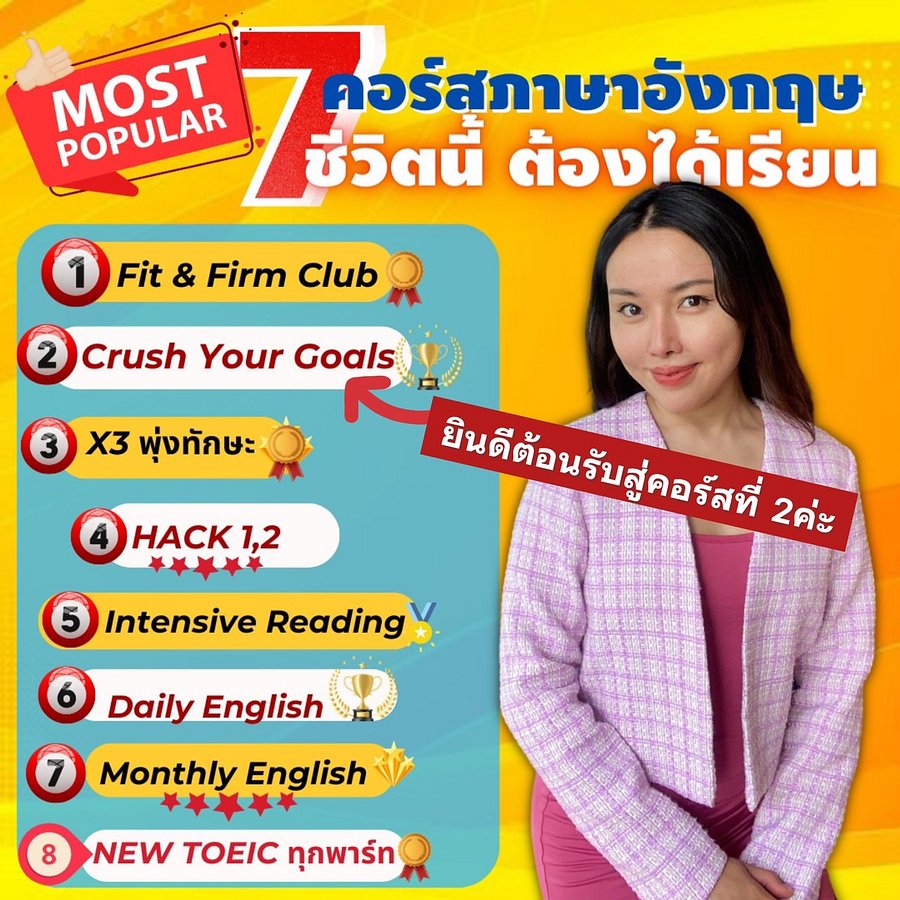 คอร์สCRUSH YOUR GOALS 56EP -แต่งประโยคล้วน *เพื่อสื่อสารคล่อง product image (3)