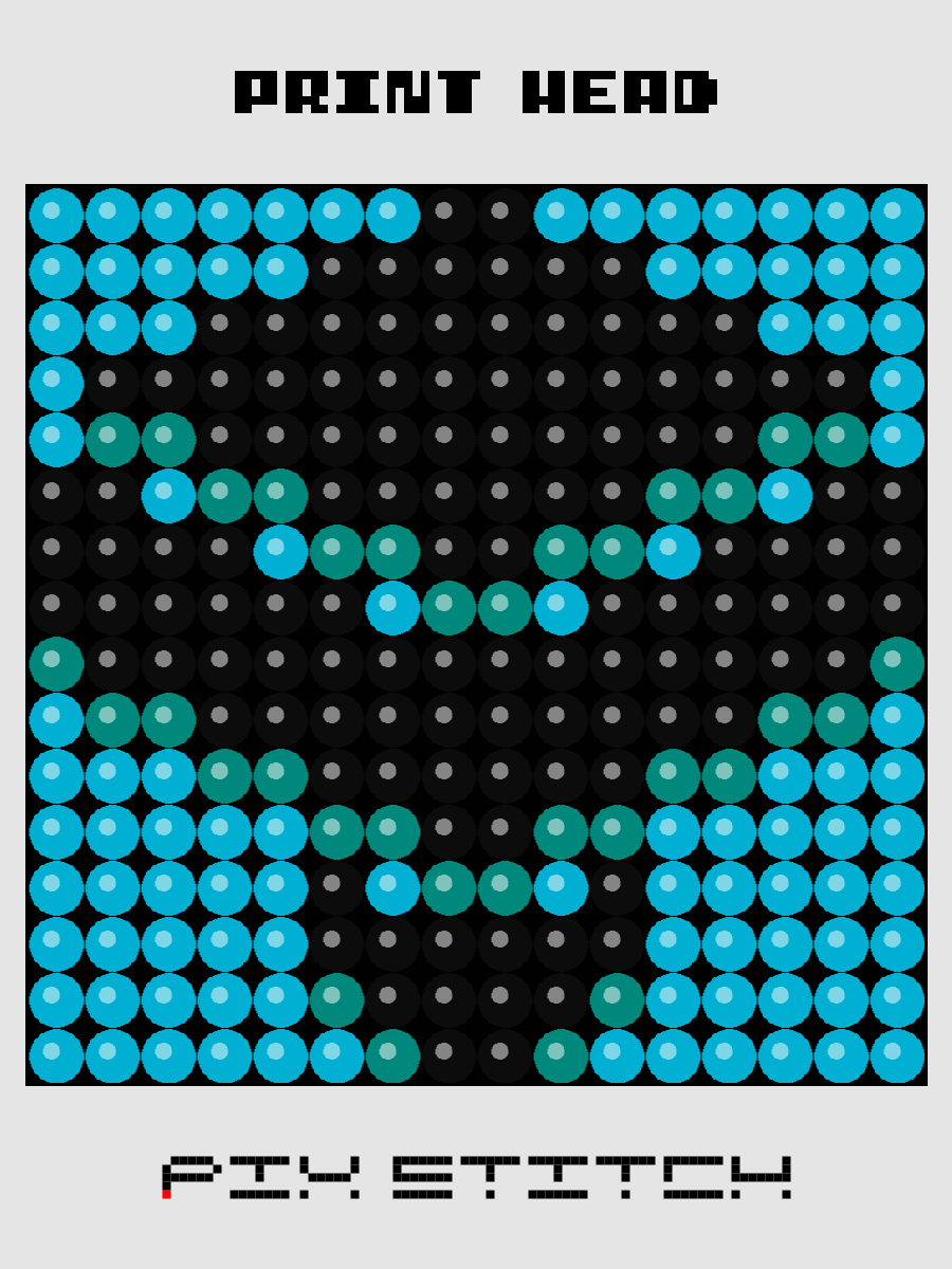 Print Head Pixel Art product image (1)