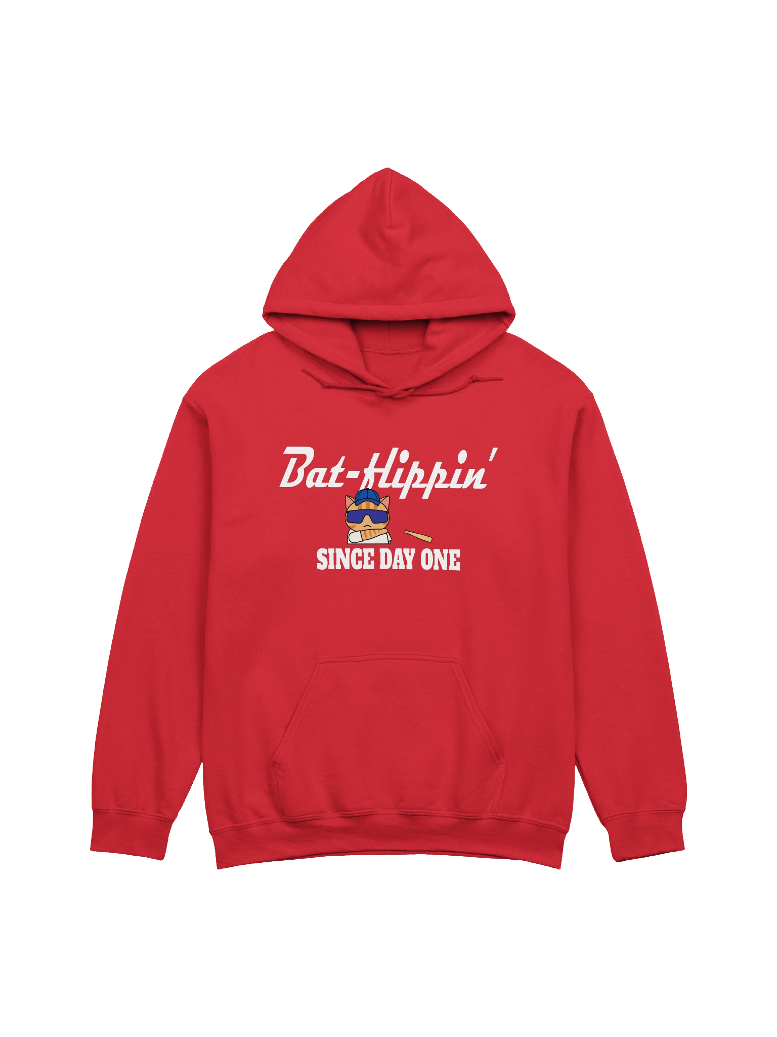 Baseball Cat (Bat-flippin' Since Day One) - Unisex Adult Hoodie product image (7)