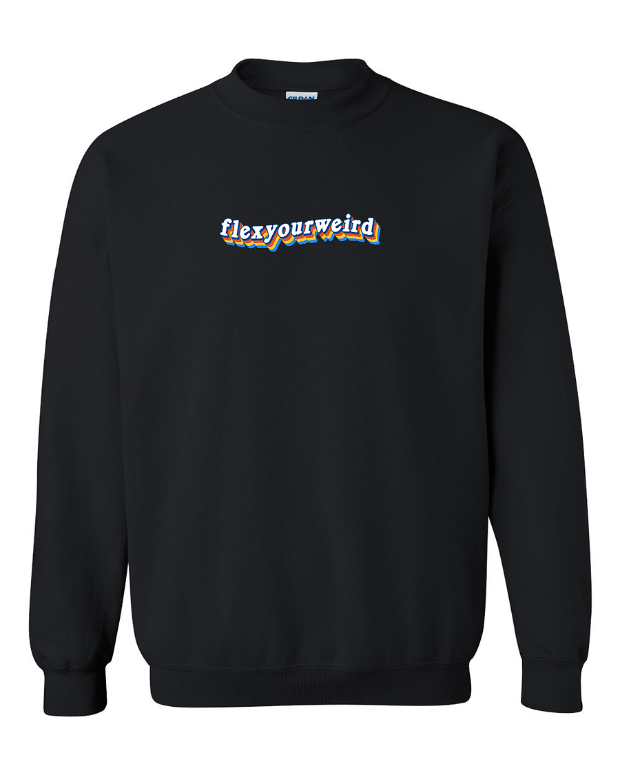 Retro Flex Crewneck - Black product image (3)