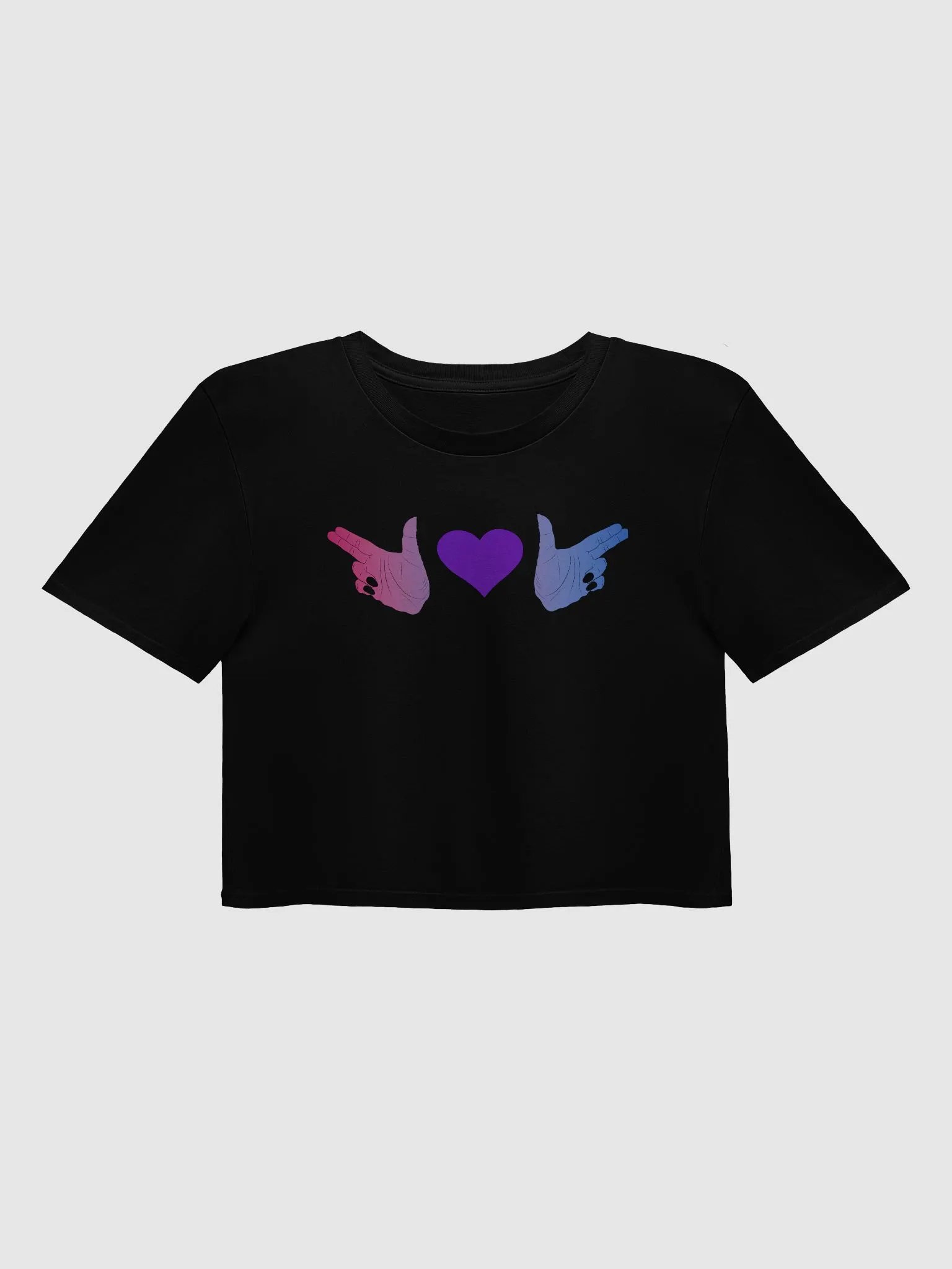 Finger Guns (bi flag) Crop Top product image (5)