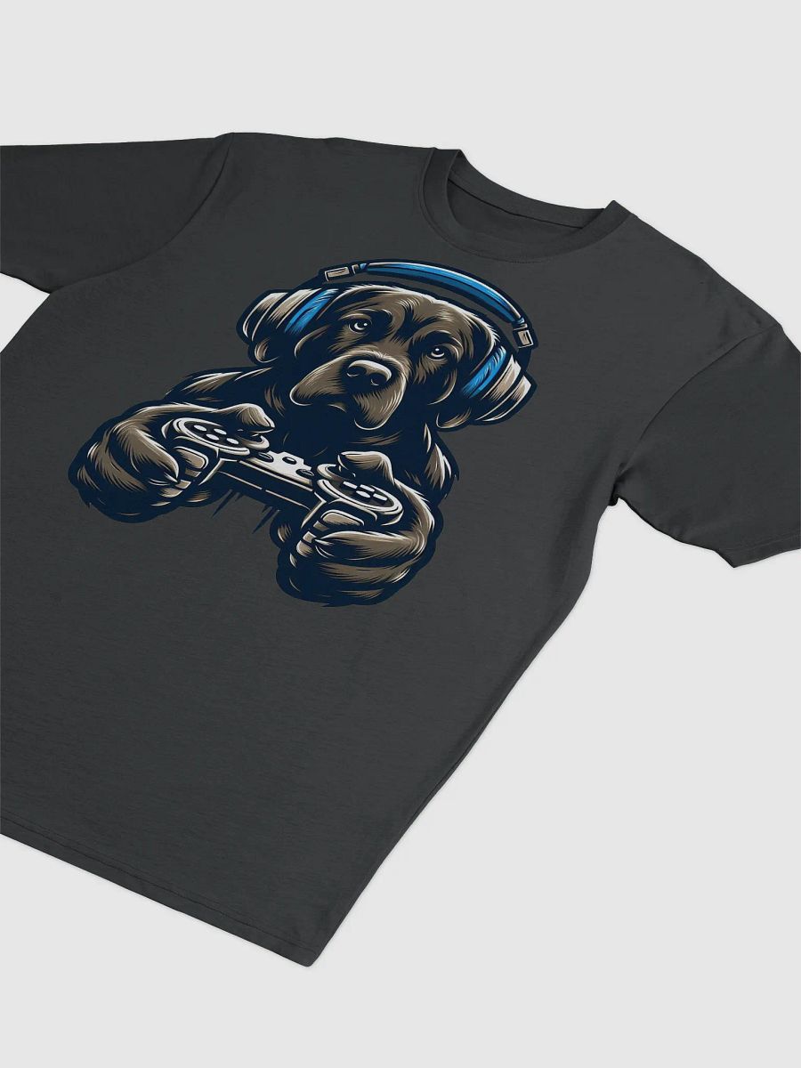 Pawsome Gamer Dog #Statement Tee - Black T-Shirt product image (3)