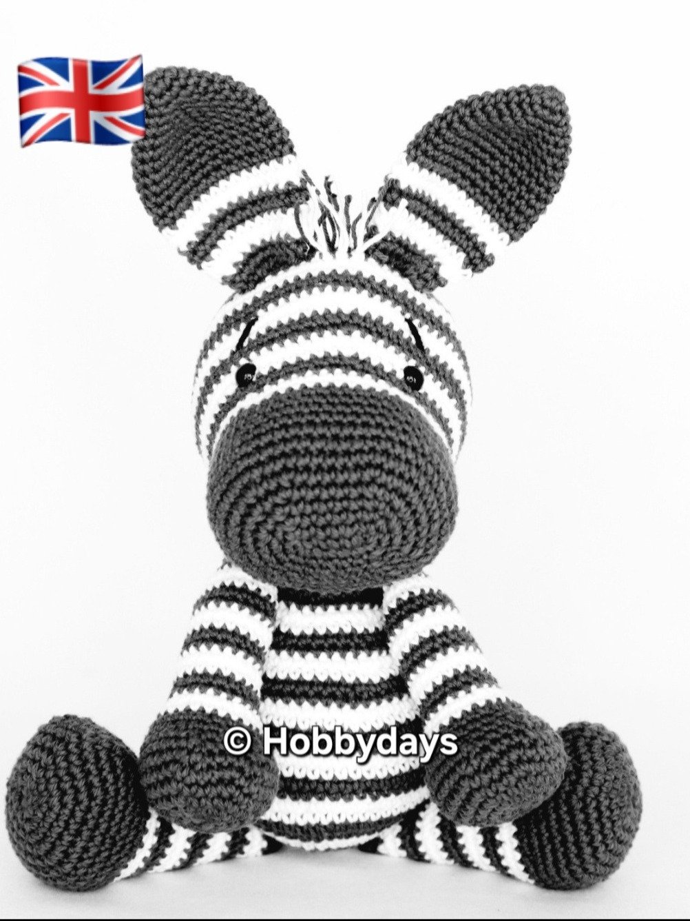 UK PATTERN - Amigurumi Crochet Zebra product image (1)
