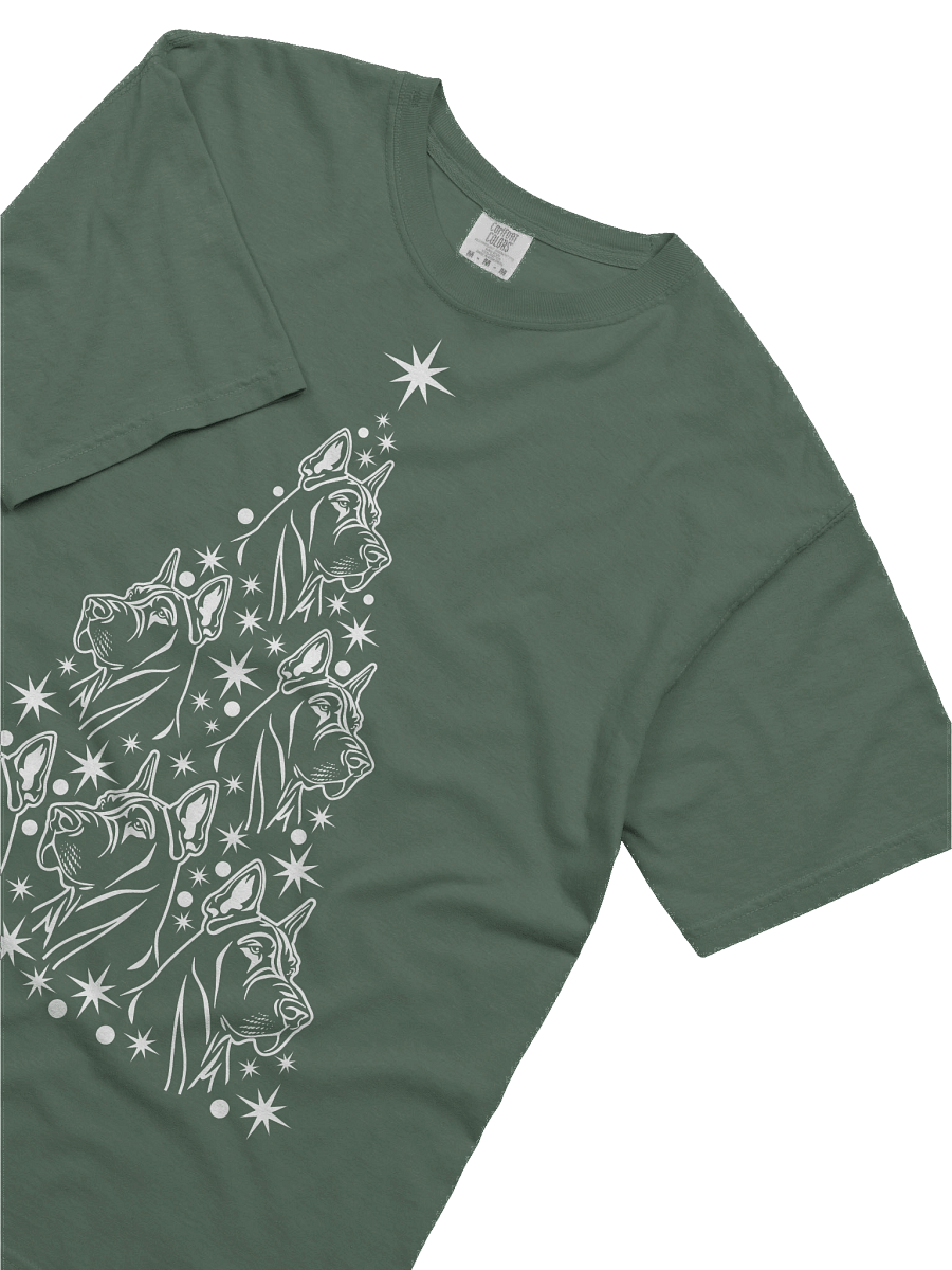 Great Dane(Cropped Ears) Christmas Tree T-Shirt product image (25)