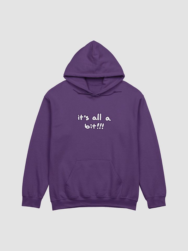 “It’s all a bit!!!” (lined design, #432A54) classic hoodie product image (56)