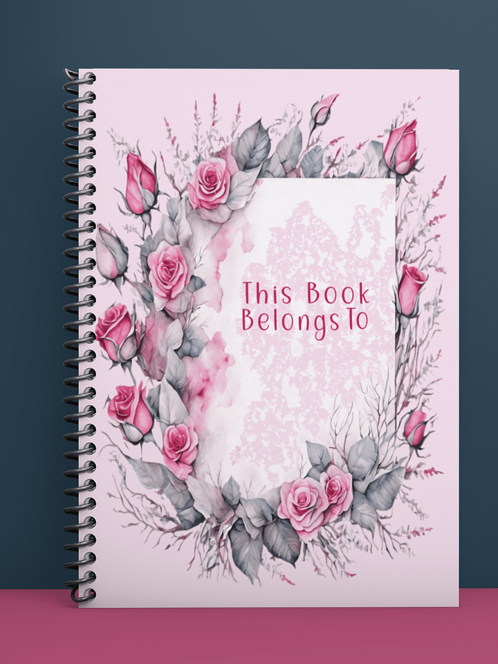 Enchanted Rose Spiral Notebook product image (1)