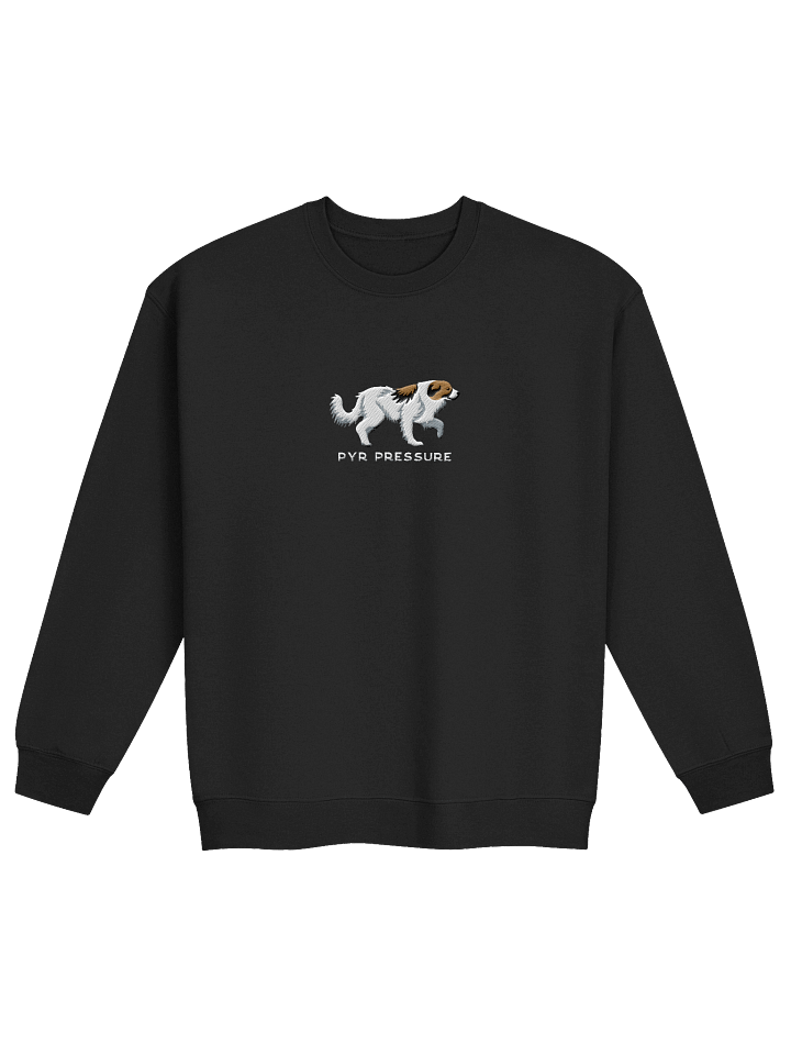 Pyr Pressure Sweatshirt (Embroidered) of a Great Pyrenees(Brown & White) product image (6)