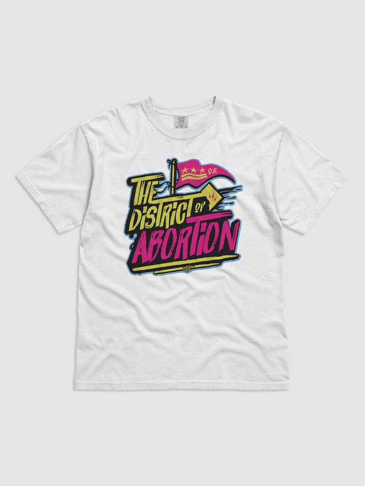 The District of Abortion CMYK White Shirt product image (1)
