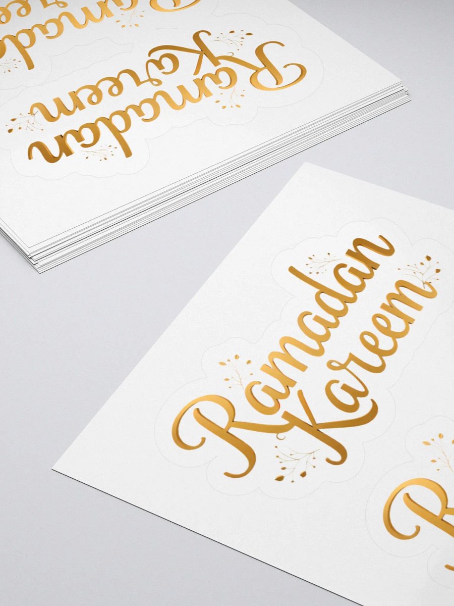 Golden Ramadan Kareem Sticker – Spread the Blessings of the Holy Month product image (8)