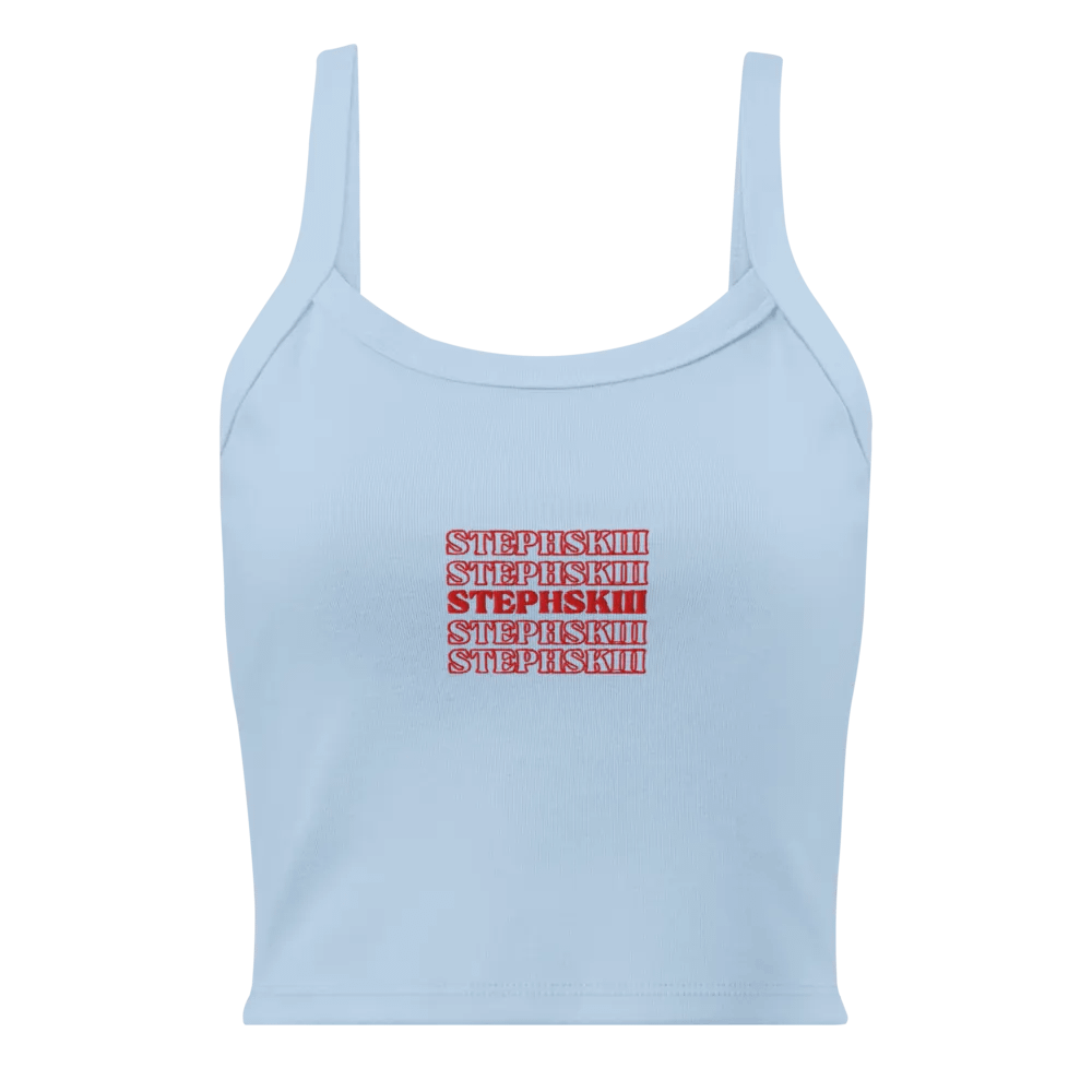 stephskiii embroidered crop tank product image (1)