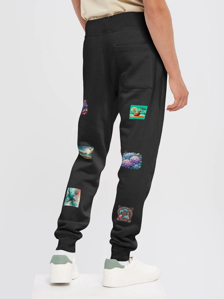 Tropical Sunset Hydrangea Joggers | AI design collection of hobby images product image (5)