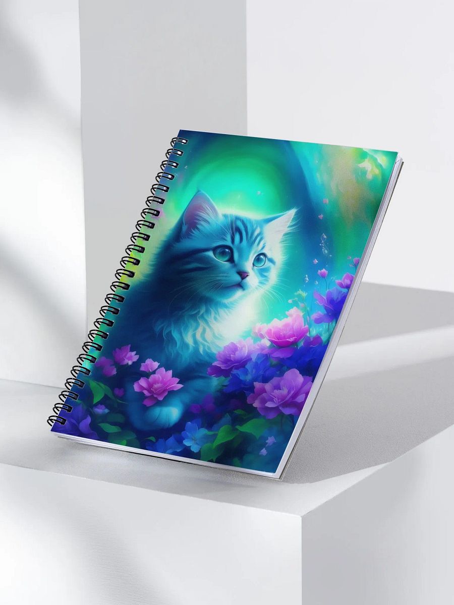 Enchanted Cat Garden Spiral Notebook product image (3)