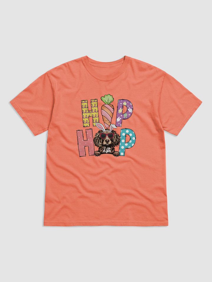 Hip Hop Easter Boykin Spaniel T-Shirt | Cute Easter Day Boykin Wearing Bunny Ears and Sunglasses T-Shirt product image (2)