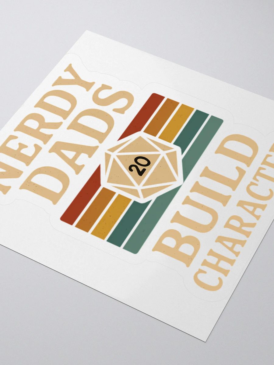 Nerdy Dads Kiss Cut Stickers product image (8)