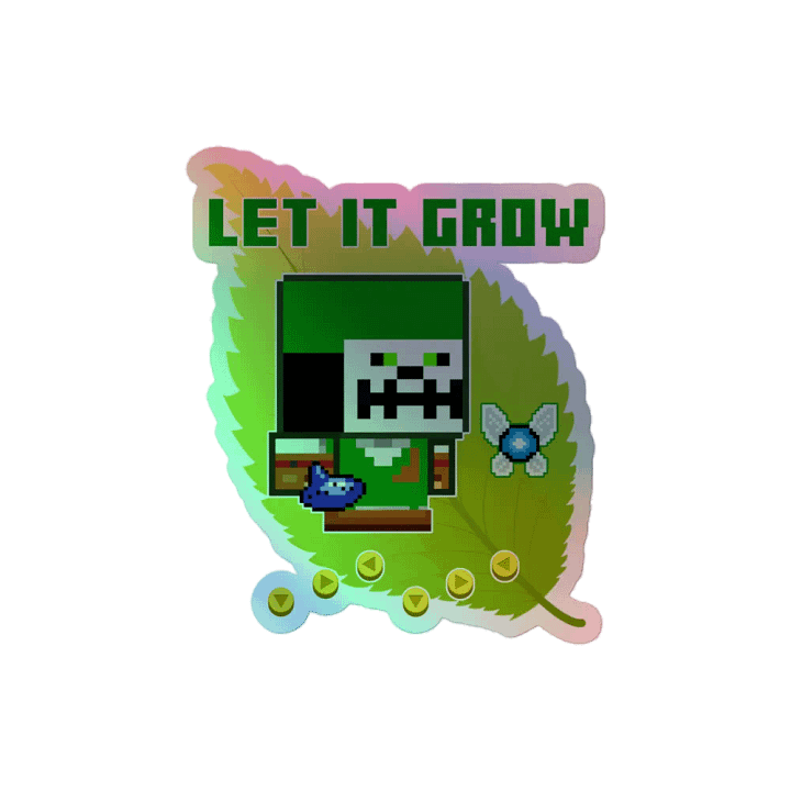 Aggro - Let it Grow - Holographic Sticker product image (2)