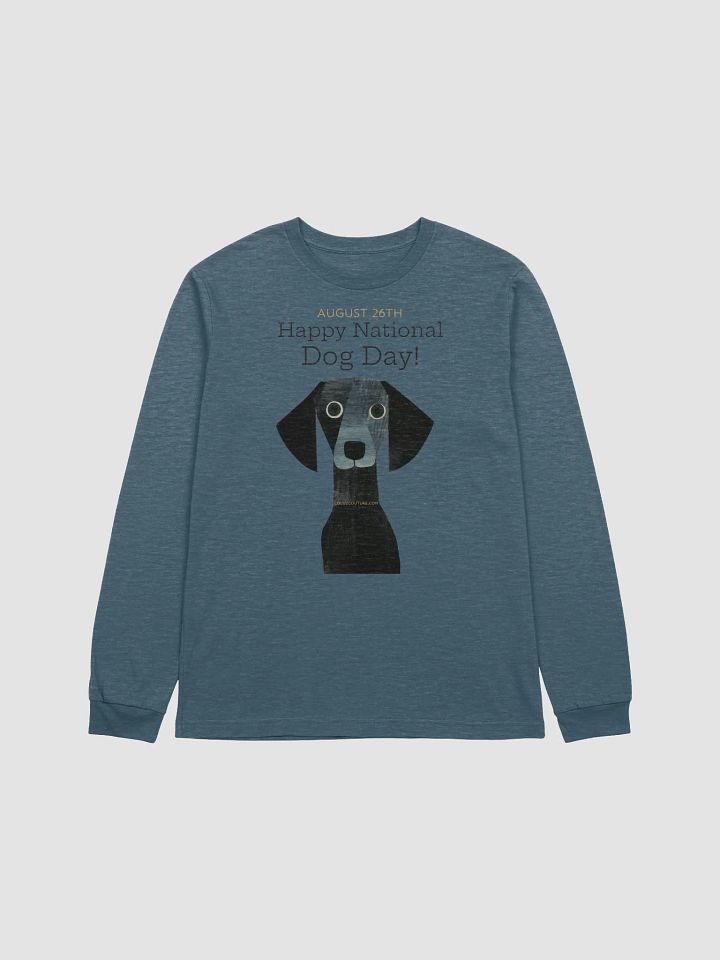 'Happy National Dog Day' Long Sleeve T-Shirt product image (1)