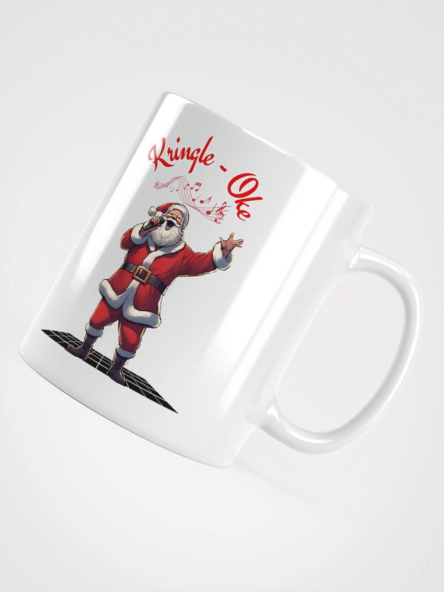 Kringle - Oke, Karaoke Singing Santa - Christmas White Mug product image (12)
