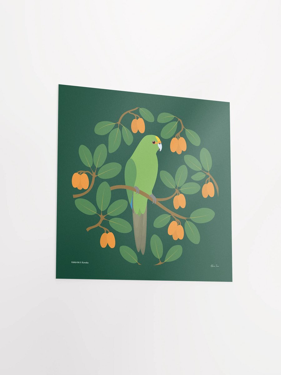 Kākāriki in Karaka Unframed Wall Art product image (14)