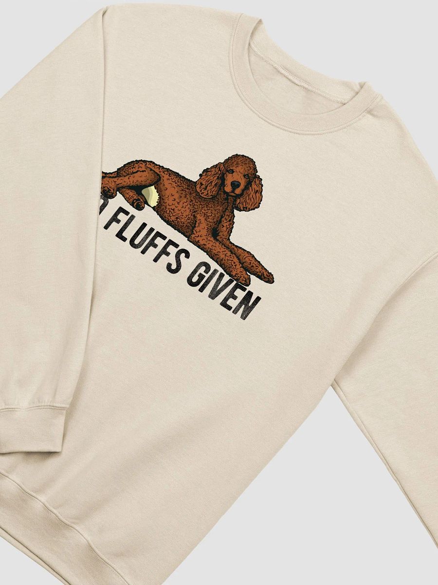 No Fluffs Given Sweatshirt of a Standard Poodle (Red) | Funny Shirt for Poodle Paw-rents product image (21)
