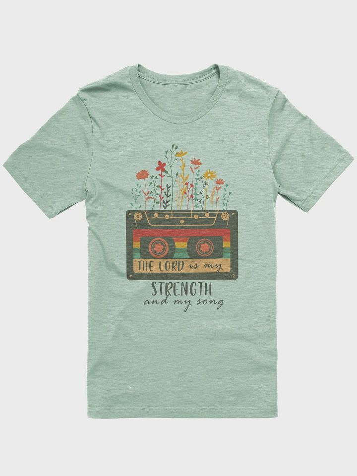 The Lord is my Strength and My Song Cassette Tee product image (11)