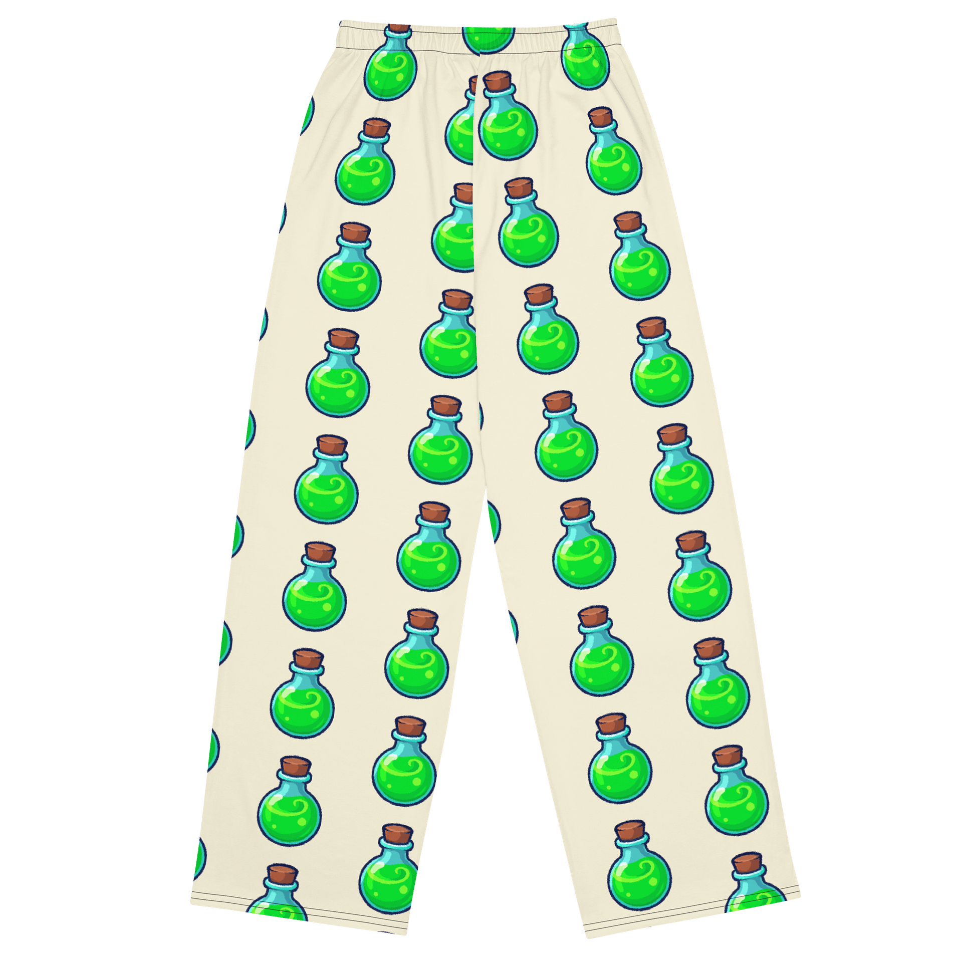 Eyes and Petals All-Over Print Wide-Leg Pants product image (2)