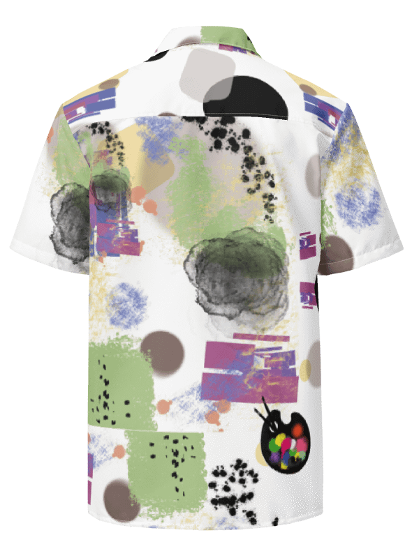 AbstractWear #1 Unisex Hawaiian Style Shirt/White product image (2)