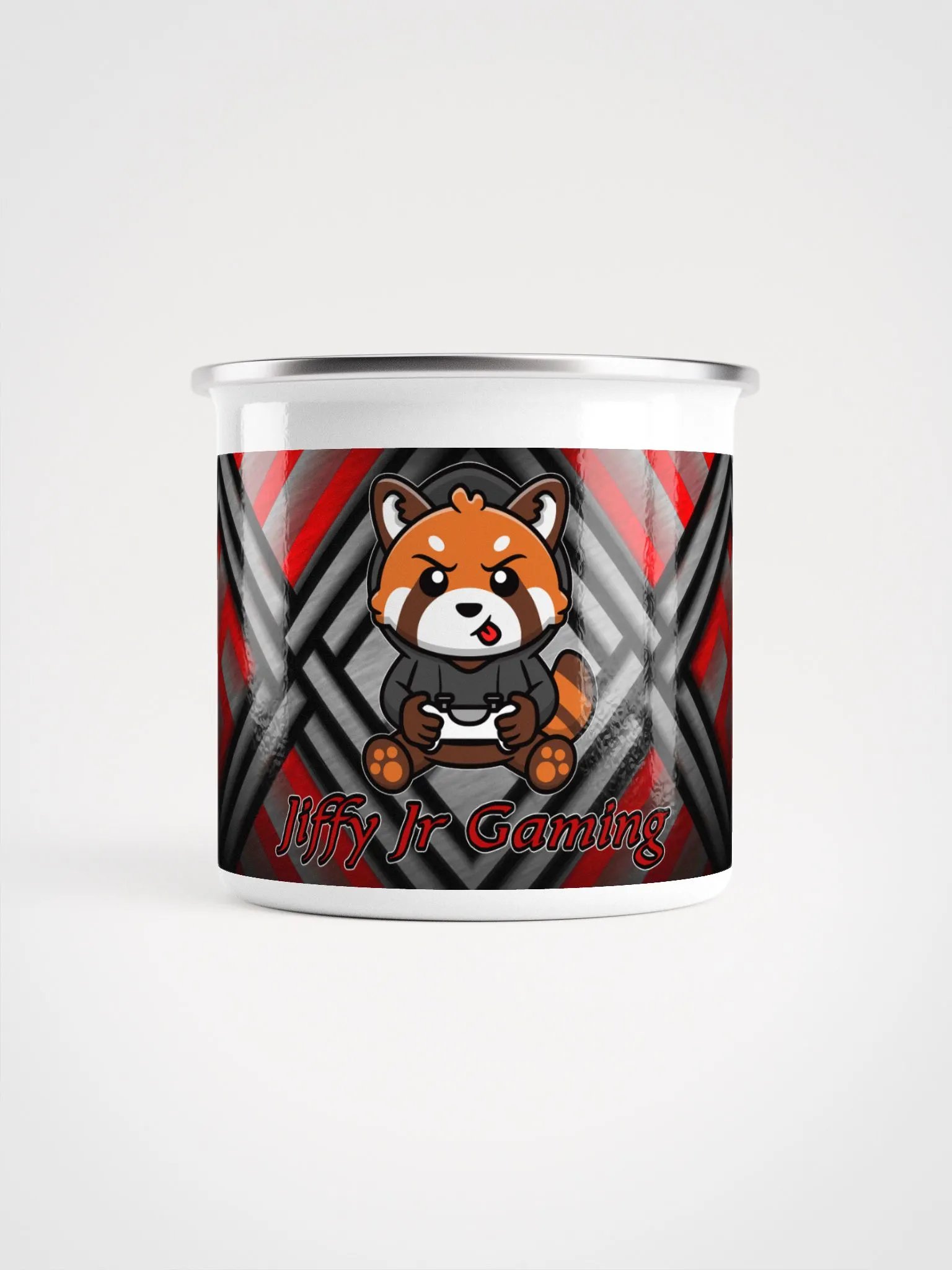 Jiffy Red Panda Enamel Mug product image (2)
