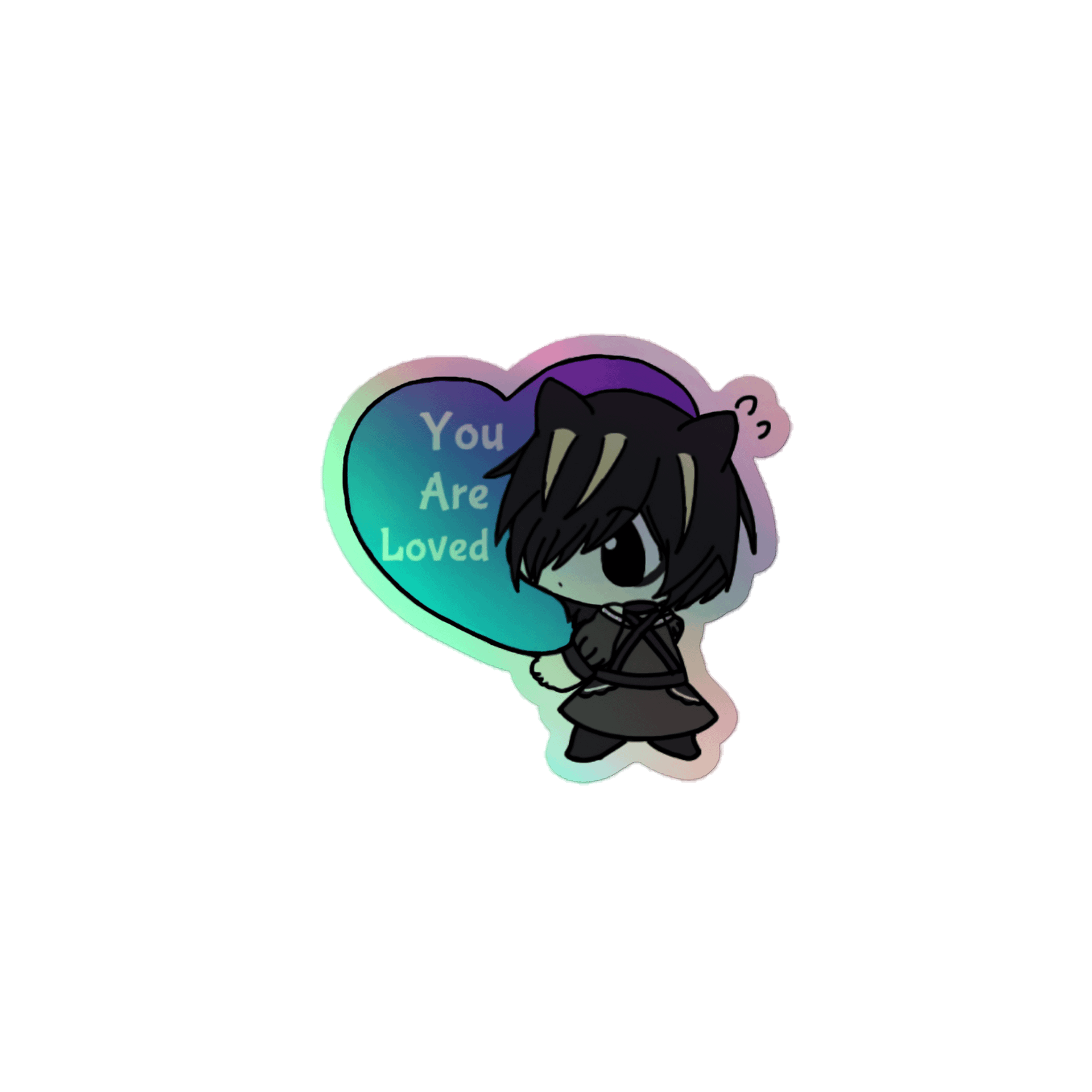 You Are Loved Holographic Sticker product image (1)