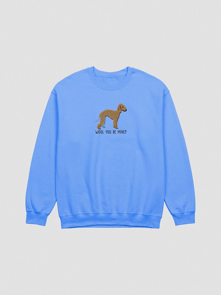 Wool You Be Mine? Sweatshirt (Embroidered) of a Bedlington Terrier(Tan) product image (7)