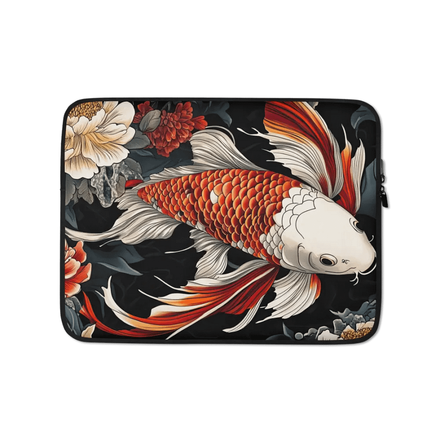 Stylish Koi Fish Laptop Sleeve for 13