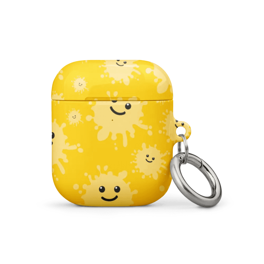 All-over printed yellow smileys case for Airpods product image (3)