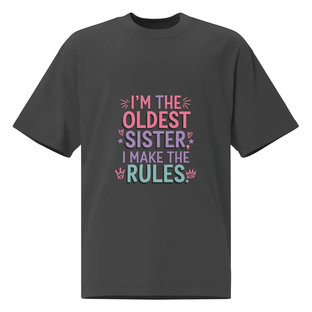 Rule-Maker Oldest Sister Faded Tee product image (1)