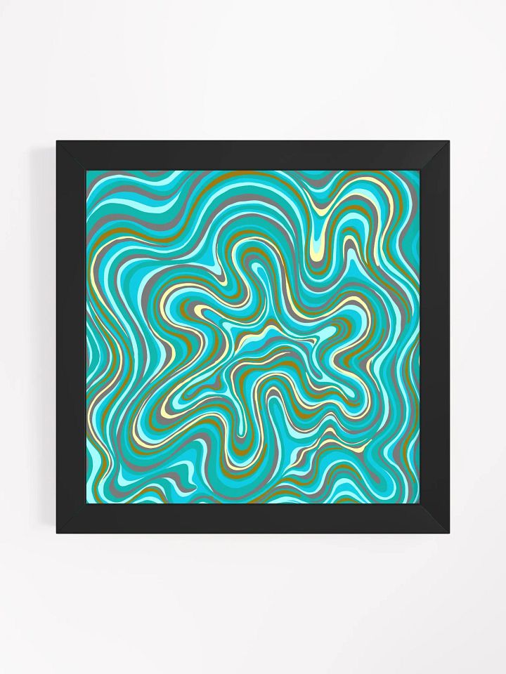 Ethereal Waves Framed Art Poster - Stone No. 2 product image (1)
