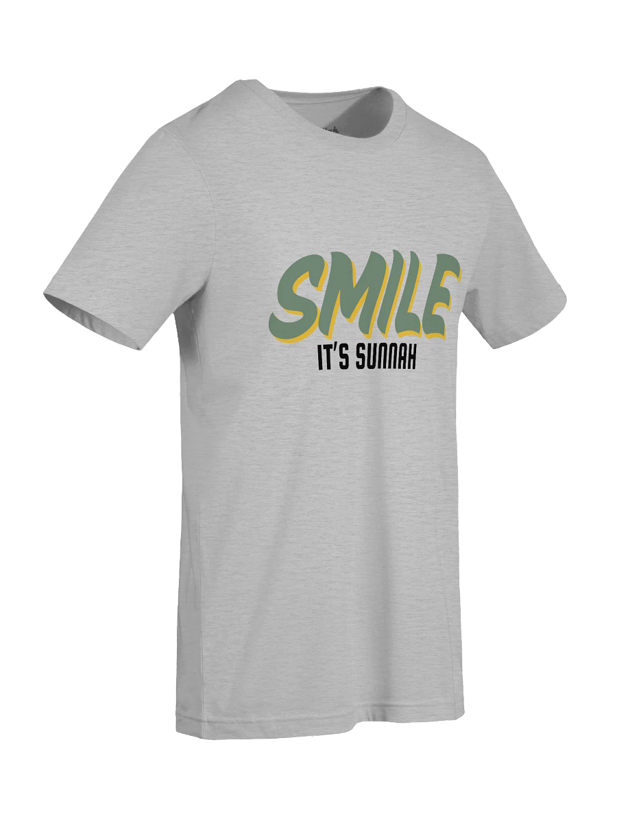 Light "Smile It's Sunnah" T-Shirt in Muted Olive product image (3)