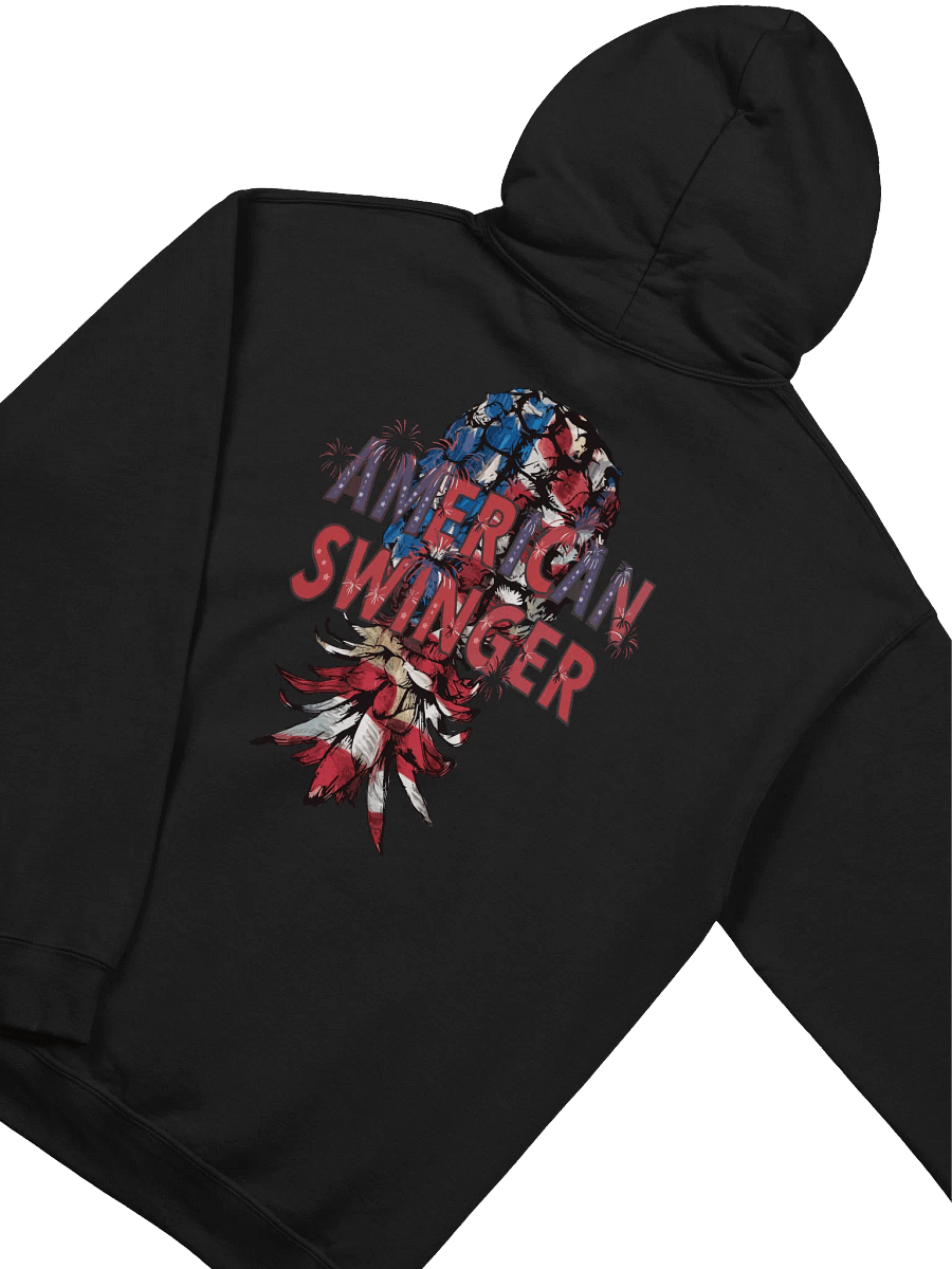 American Swinger Back Print Upside-Down Pineapple Hoodie product image (37)