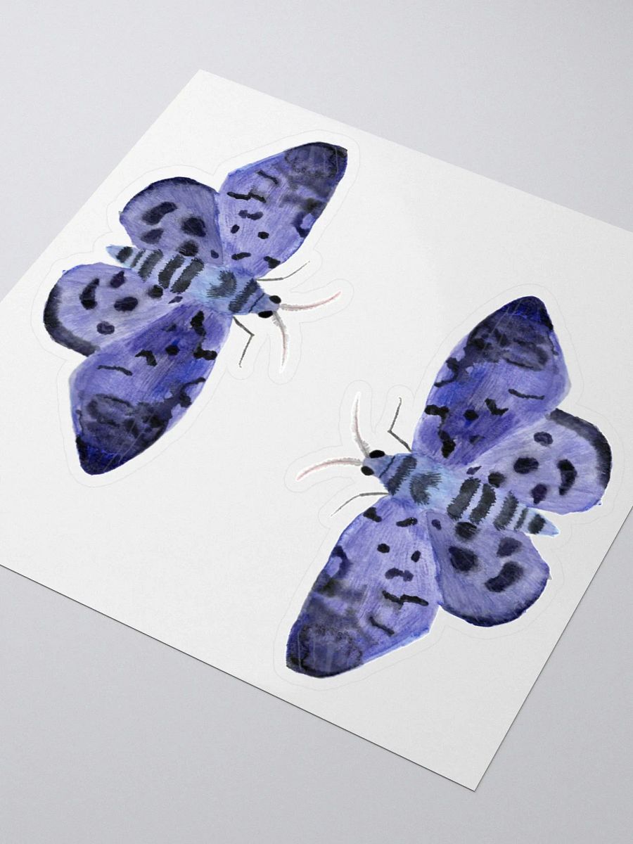Blue Day Moth Sticker (x2) product image (3)