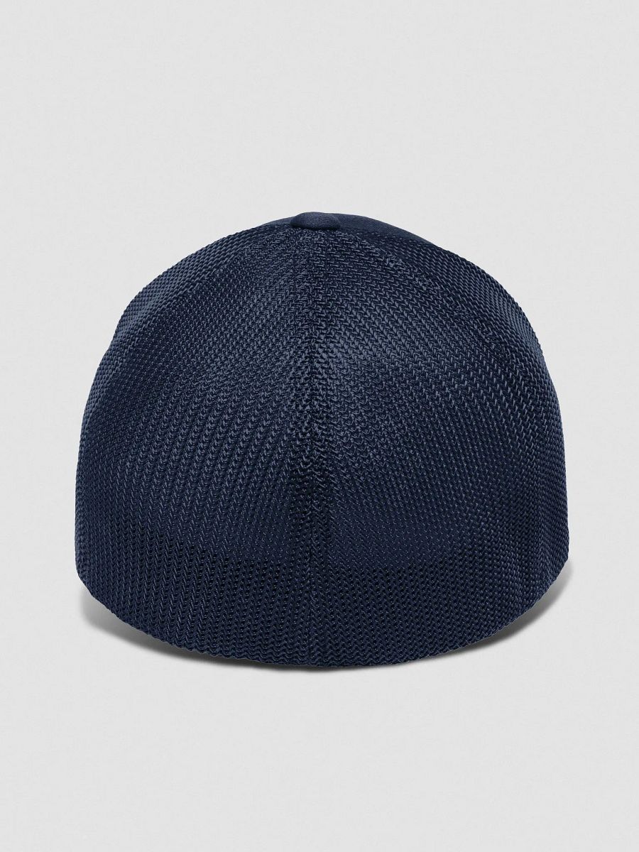 Pixelated Skull Flexfit Trucker Hat | AI Design peace skull image product image (4)