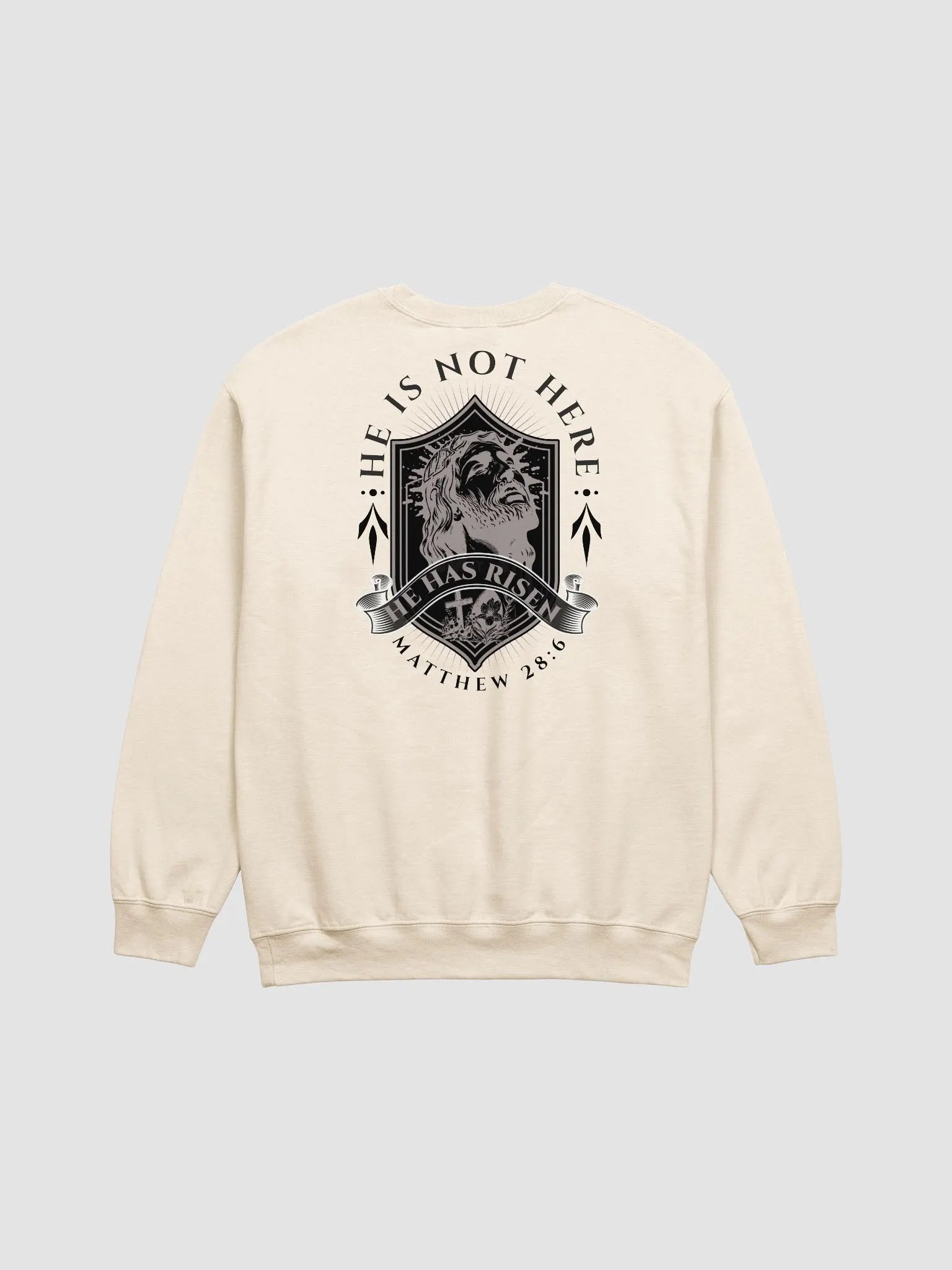 He is Risen Christian Bible Verse Faith Unisex Sweatshirt product image (6)